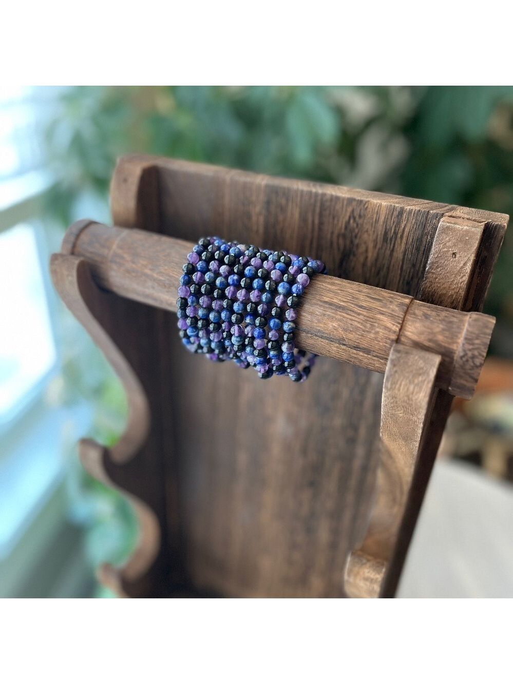Amethyst Lapis Black Tourmaline Bracelet (one)